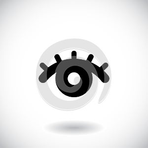 Eye logo vision abstract logo design vector template.