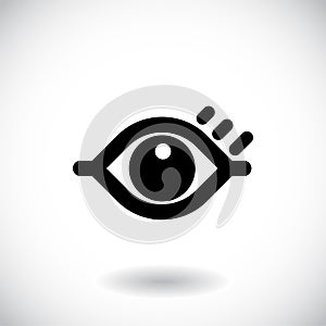 Eye logo vision abstract logo design vector template.
