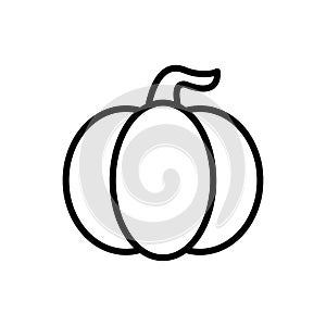 pumpkin halloweenicon vector design template in white background