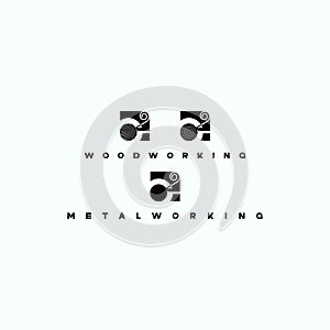 Illustration consisting of an image of a lathe a