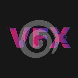 vfx letters vector logo design