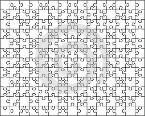 White puzzles, separate pieces