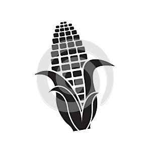 vector illustration of creative Corn design. corn food flat icon.