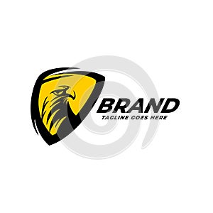 Eagle and Shield Logo { Animal Logo } photo