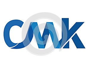 CMK letter modern logo design photo