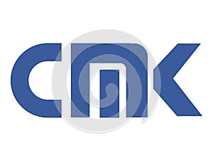 CMK letter modern logo design photo