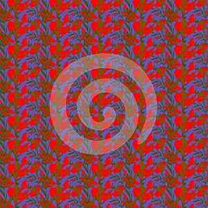 Print ABSTRACT BLUE RED SEAMLESS PATTERN 300 DPI photo