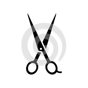 Comb and scissors icon. Scissors hairbrush vector illustration, Hair combs