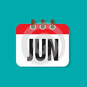 June month sign vector