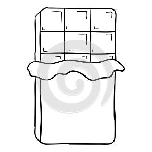 Chocolate bar vector.