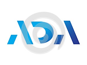ADA letter logo creative design with vector graphic
