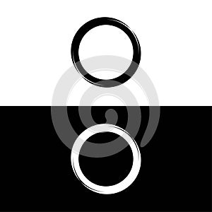 Circle vector logo template design