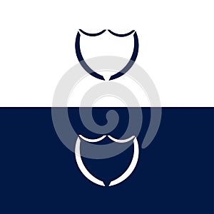 Shield vector logo template design