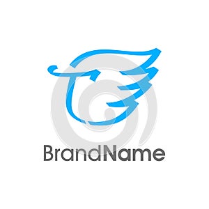 Initial T RIbbon Wing Logo