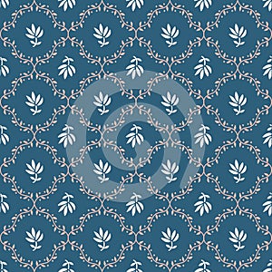 GEOMETRIC FLORAL SEAMLESS PATTERN