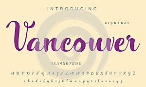 Vintage Vancouver Calligraphy Letters: Nostalgic Charm