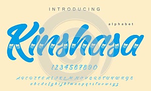 Kinshasa Alphabet: Elegant Typeface Collection