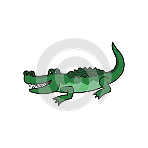 cartoon crocodile illustration