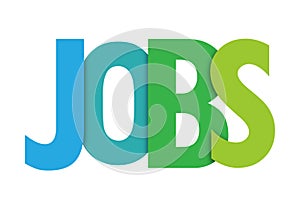 JOBS colorful typography banner