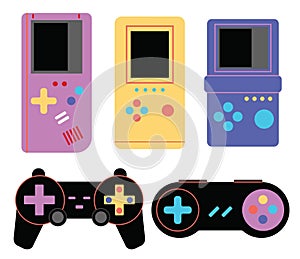 Retro games vintage videogame consoles