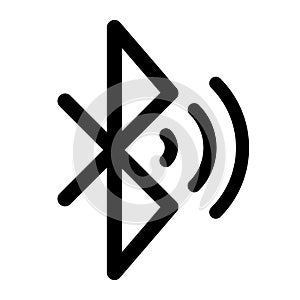 Bluetooth connection sign.