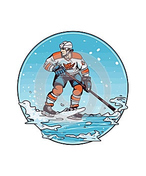 ice hocky illustration photo