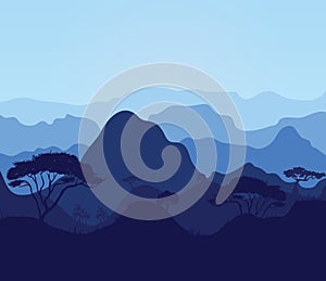 Blue mountain Landscape