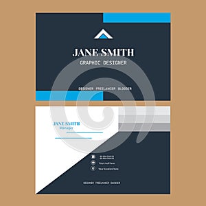 Business card creative using colour and new concaft.