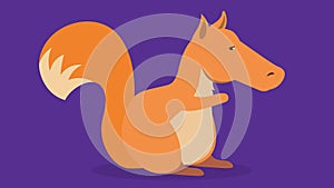 Squirrel with a horse's head. Vector illustration
