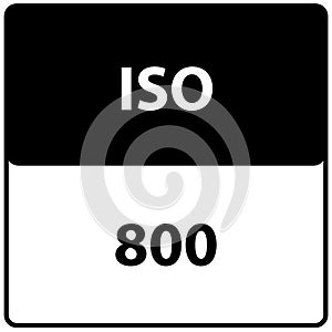 ISO 800 camera icon set