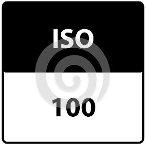 ISO 100 camera icon