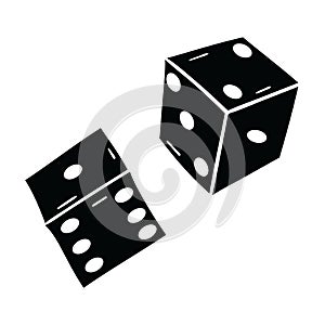 Dice icon vector