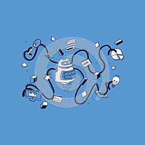 AI Visionaries Illustrations Shaping the Future of Technology