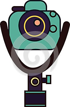 Minimalistic vector gimble illustration design.