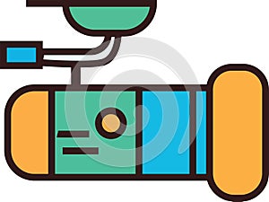 Minimalistic vector gimble illustration design.