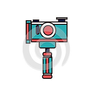 Minimalistic vector gimble illustration design.