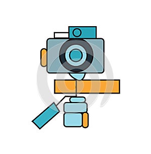 Minimalistic vector gimble illustration design.