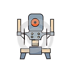 Minimalistic vector gimble illustration design.