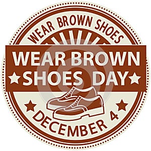 PrintWear Brown Shoes Day