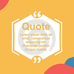 Quotes Frame Template Minimalist Design