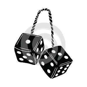 Dice icon vector