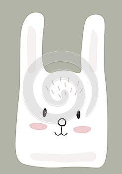 posters kids children room vector illustrarion png bunny