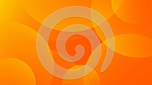 Simple abstract gradient orange background with circle shapes