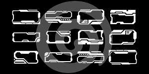 Futuristic HUD Frames Collection - Sci-Fi UI Elements