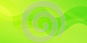 Abstract colorful green curve background, green gradient dynamic wallpaper with wave shapes