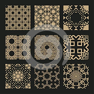 Islamic Moroccan Ramadan Seamless Pattern Set