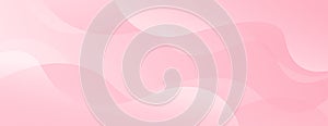 Abstract colorful pink curve background, pink beauty dynamic banner with wave shapes