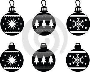 Decoraciones bola navidena archivo de gráficos vectoriales día festivo 