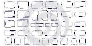 Futuristic UI Elements Collection: Sci-Fi Interface Frames and Panels