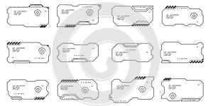 Futuristic HUD Interface Elements Collection